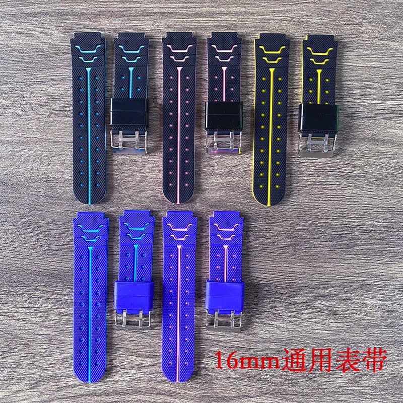 With synchronisation with phone, smart universal electric silicone two-color watch strap