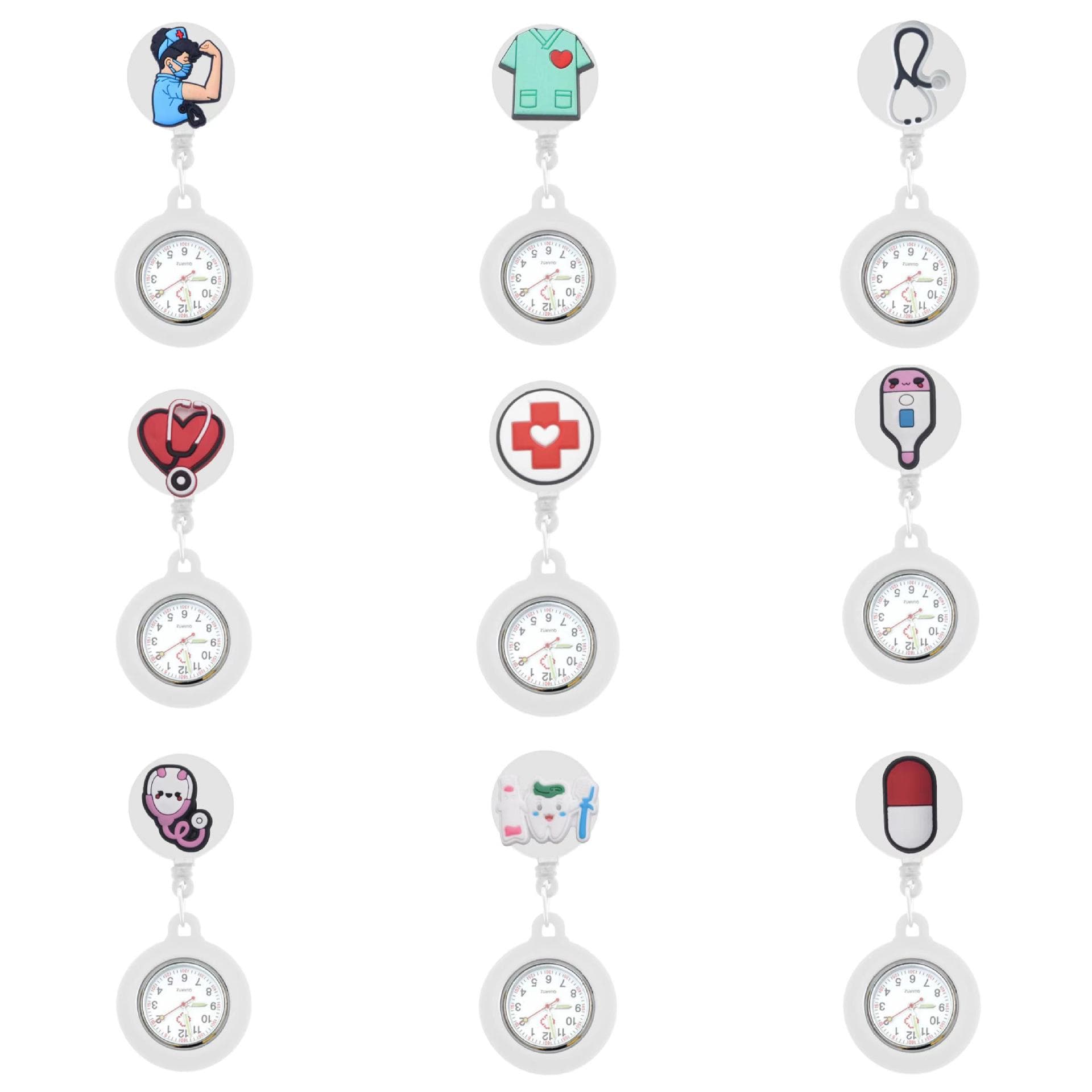 New stretchable nurse luminous chest watch medical watch female student exam pocket watch cute girl hanging watch