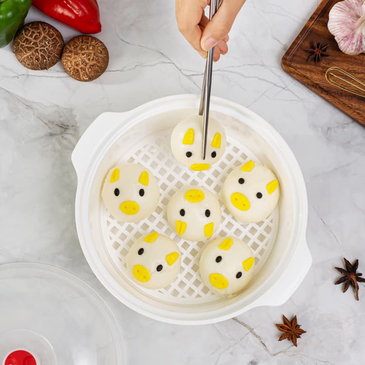 【03】Plastic soup bowl with transparent lid to keep fresh. Microwaveable food-grade lunch box. 4