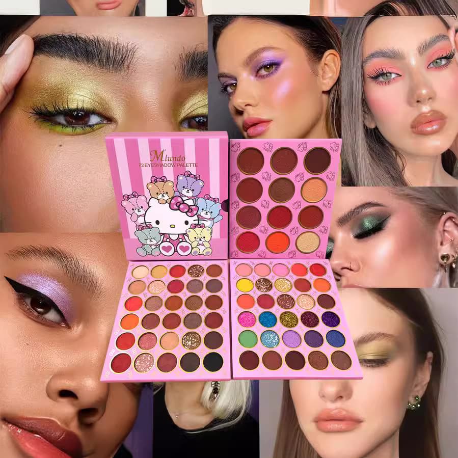 (Cross-border trading), (Wholesale), matte eyeshadow palette, makeup primer, eye shadow, 72 colors, European style 2