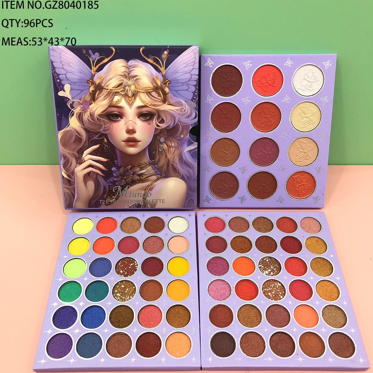 (Cross-border trading), (Wholesale), matte eyeshadow palette, makeup primer, eye shadow, 72 colors, European style 3