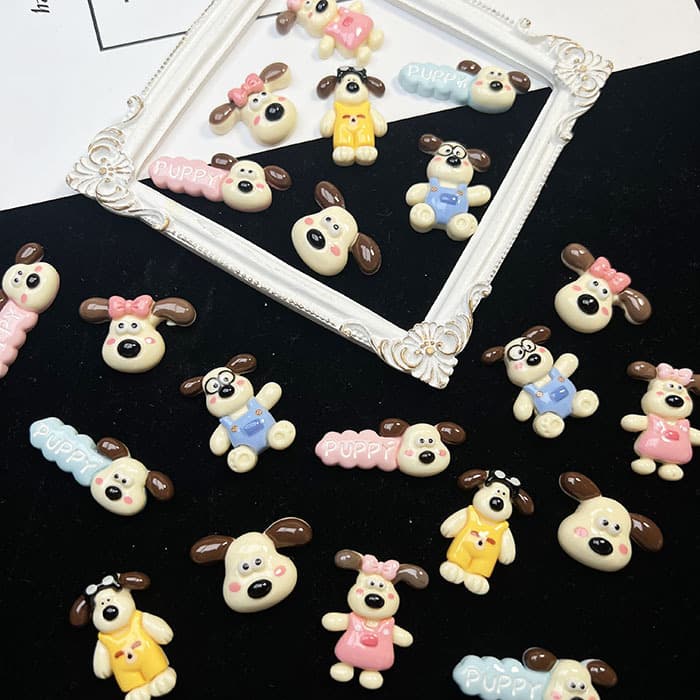 Cute overall, cartoon glasses, cream phone case, hairgrip, accessories, DIY
