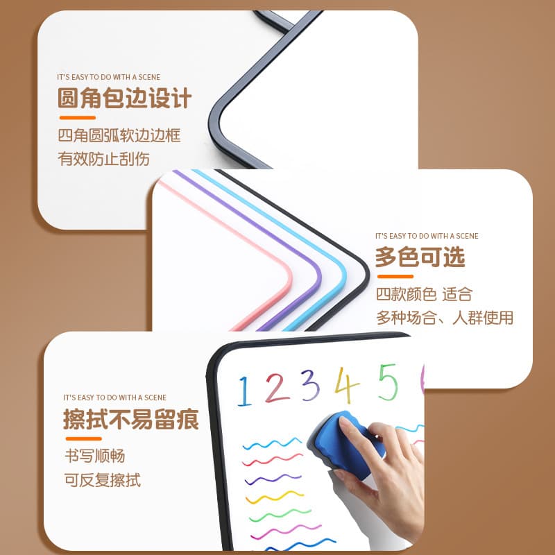 Handheld Whiteboard - Erasable Prompt Board for Live Broadcast & Teaching 4