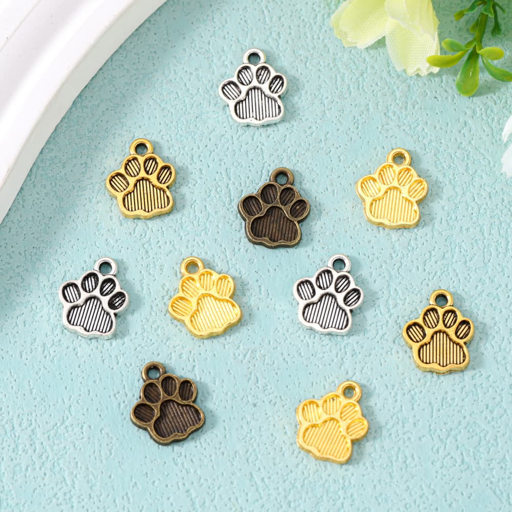 Metal accessory with accessories, hands and feet prints, necklace, retro cute pendant, DIY