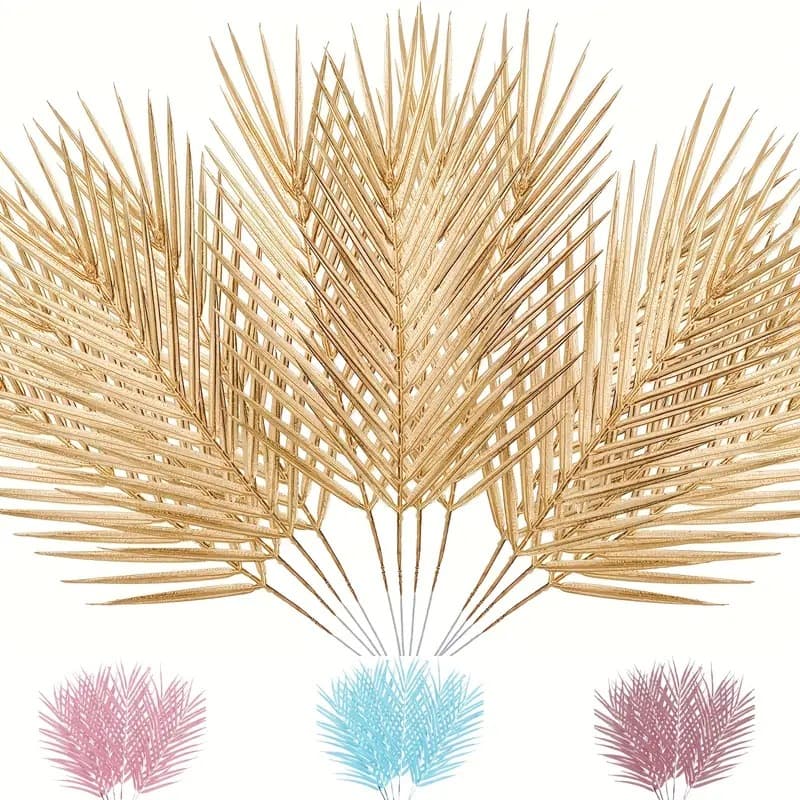 Cross -border artificial palm leaf simulation tropical plant flower indoor and outdoor DIY accessories wedding birthday party decoration