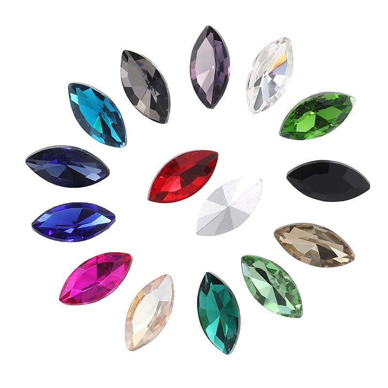 Horse Eye Diamond Diamond Glass Diamond Diamond Diamond DIY DIY Mobile Phone Shell Perfume Block Diamond Material Speed ​​Bottom Diamond Diamond Diamond Diamond 5