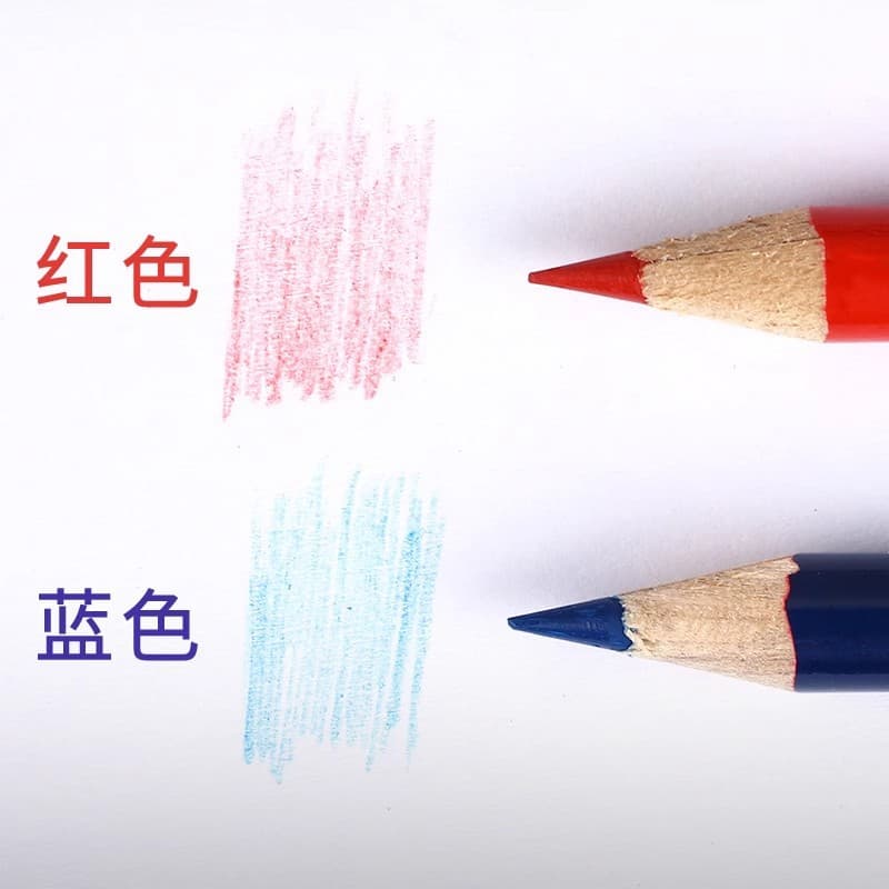 Zhonghua Brand 120 Double-Head Full Red Laboratory Marking Pencil 4