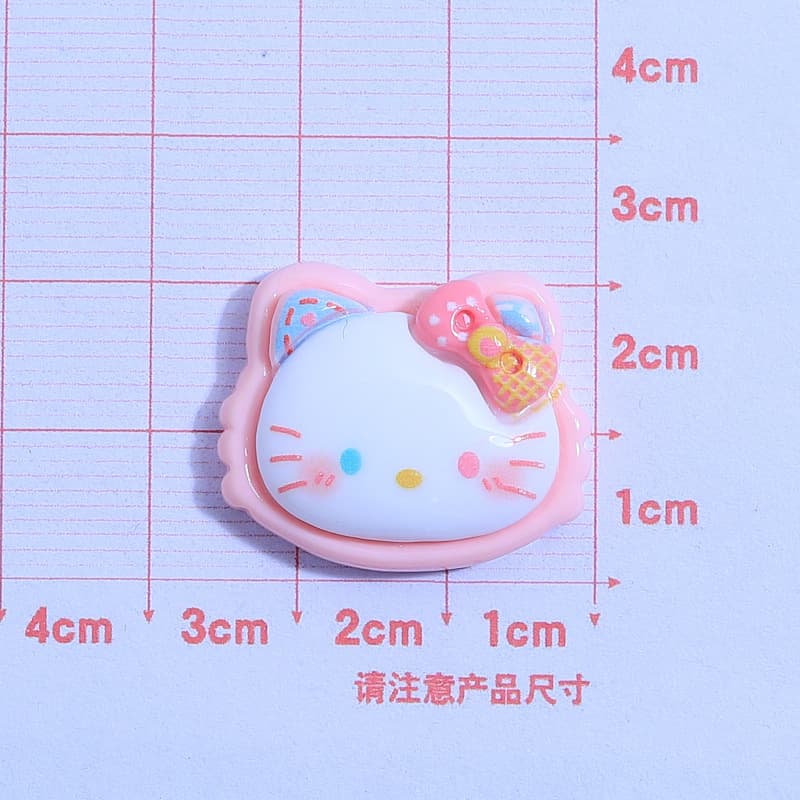 Sanrio, doll, hair accessory handmade, hair rope, cream phone case with accessories, DIY 3