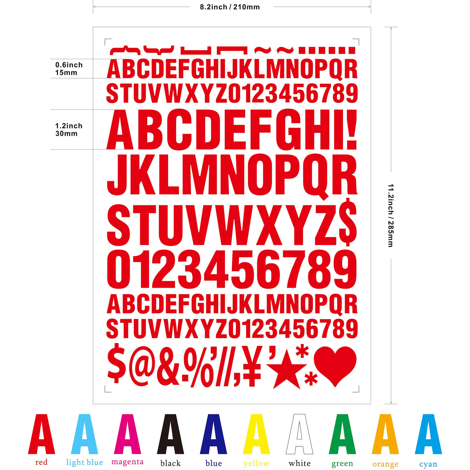 (Cross-border trading), sticker, letters and numbers, laptop, English letters, set, DIY 3