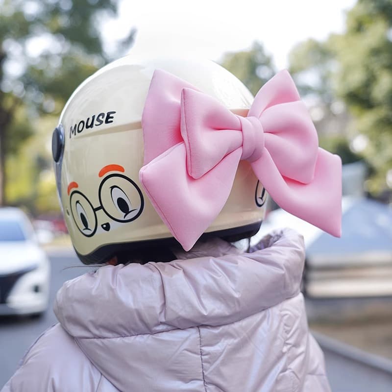 Helmet decoration electric car sonic girl Laimeng senior trunk bow wholesale commuter decoration motorcycle 3