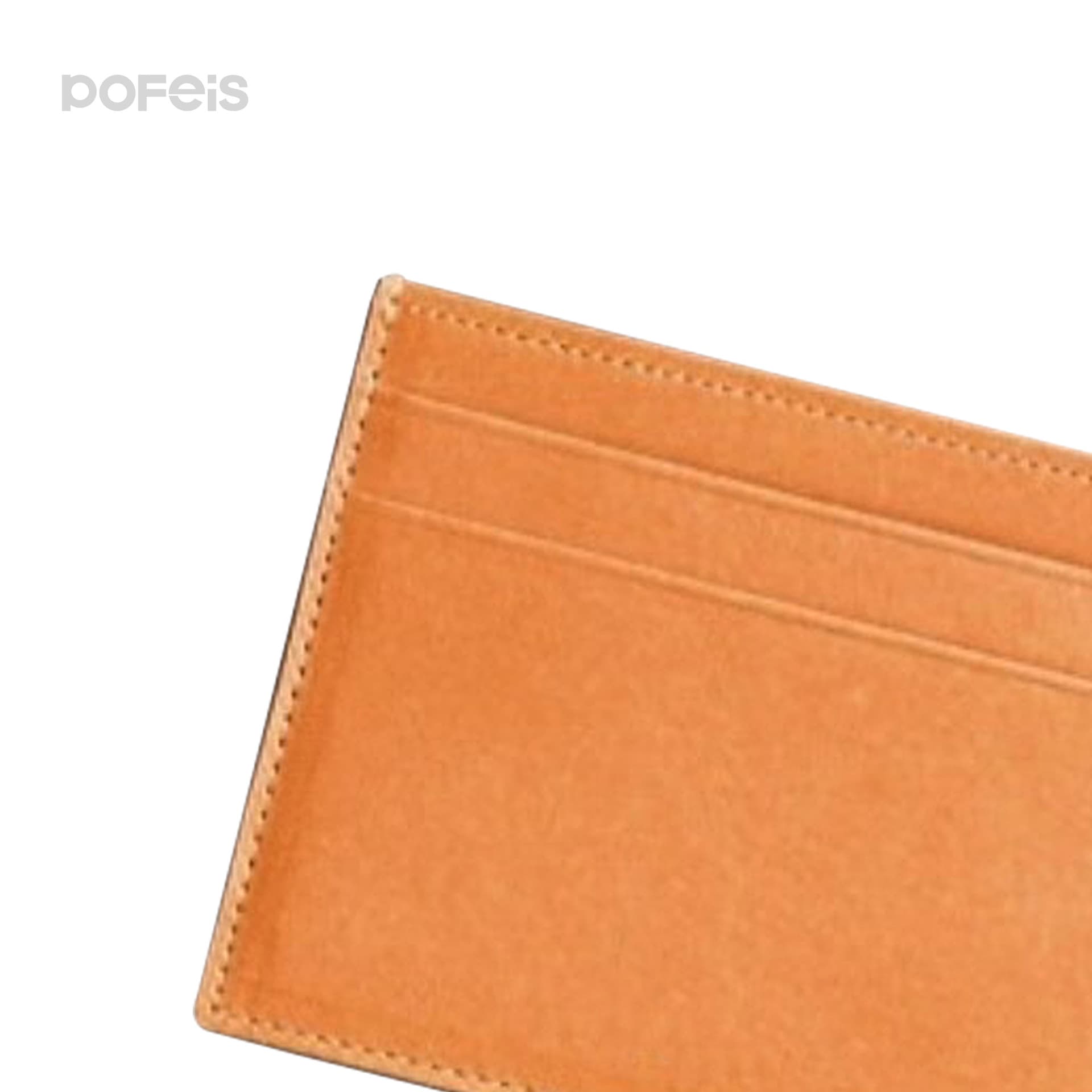 Capacious polyurethane card holder, genuine leather 3