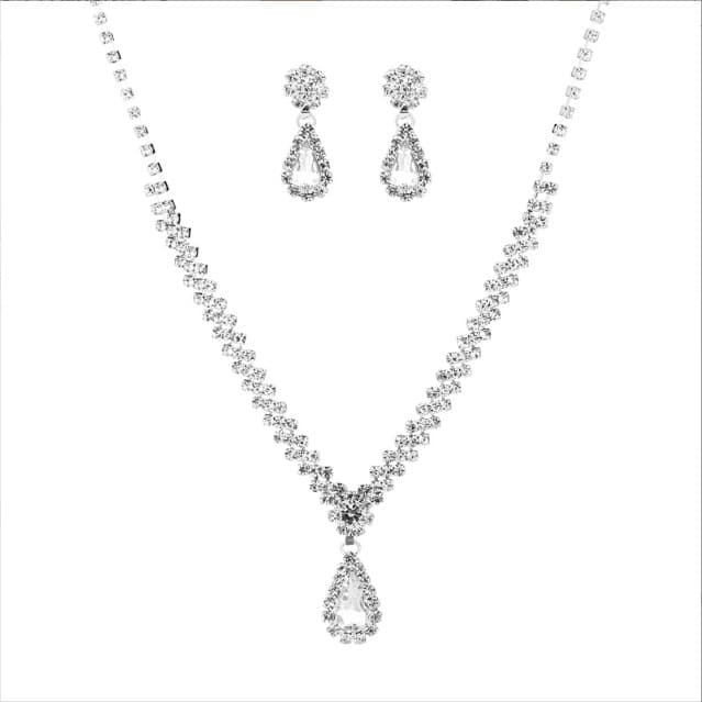 (Cross-border trading), jewelry for bride, bracelet, necklace and earrings, evening dress, accessory, set, 2 piece set 5