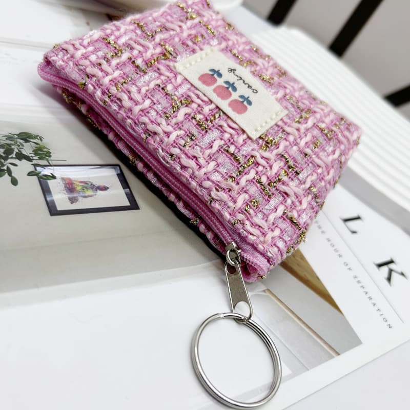 (Wholesale), woven cloth, wallet, coins, key bag, storage system, Korean style, simple and elegant design 3