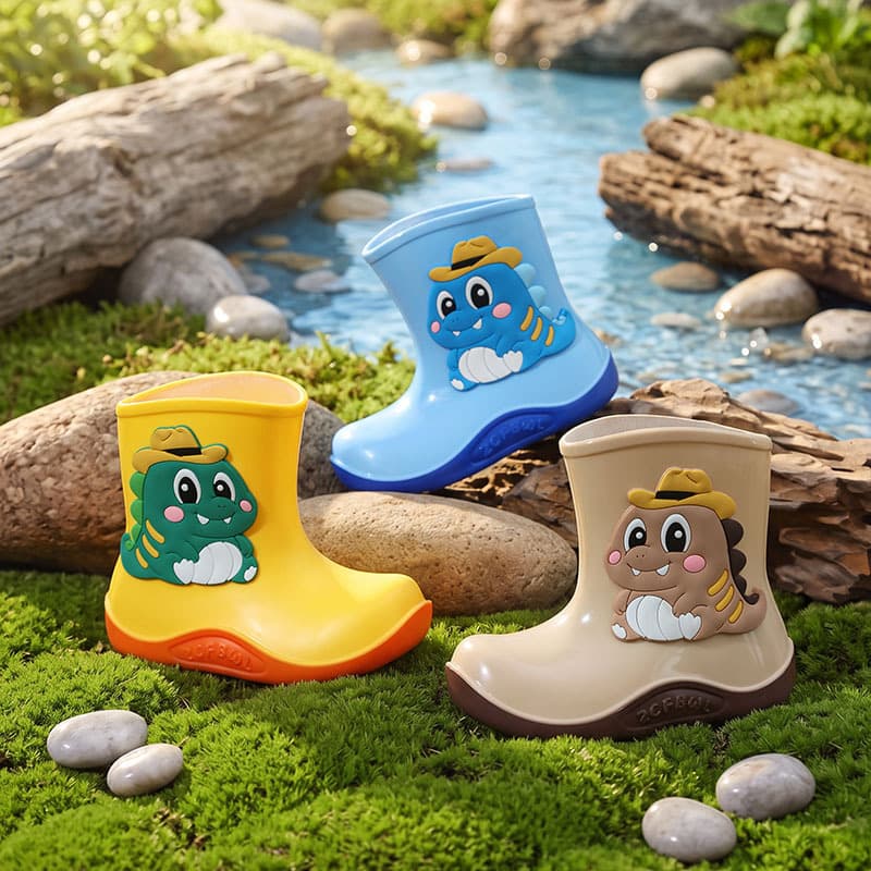 Children's cartoon cute waterproof raincoat for boys for students for early age 2