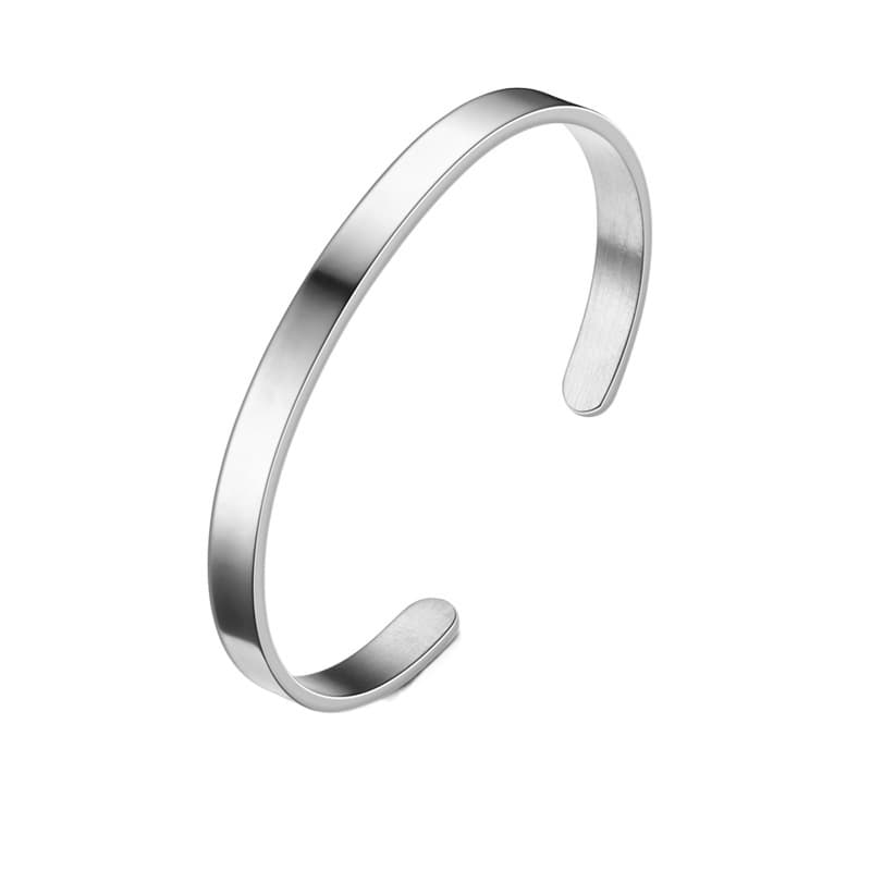 (Wholesale), adjustable bracelet stainless steel, simple and elegant design, print, with your logo imprint 5