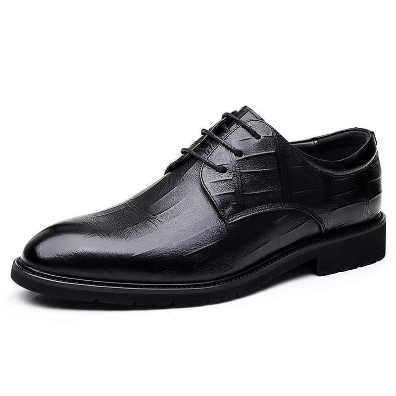 Men's breathable classic suit jacket for leisure English style, wedding shoes pointed-toe, Korean style 5