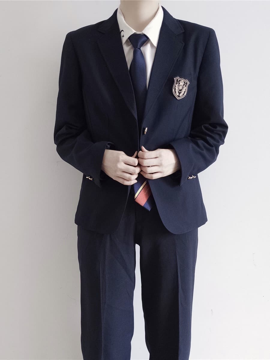 Uniform, set, suit for students, universal jacket for men and women, JK style (Japanese school style) 2