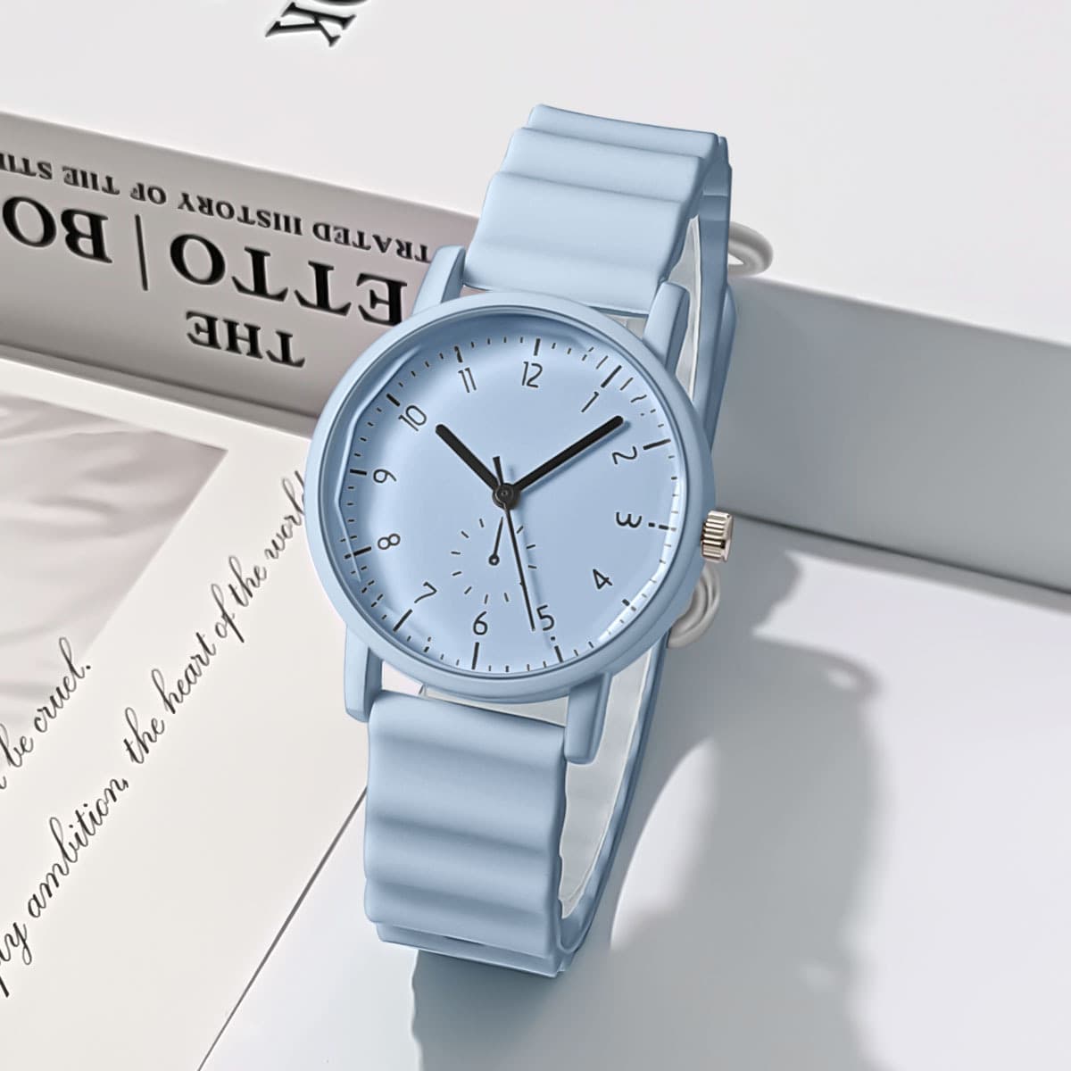 Wavy silicone quartz fashionable creative brand watch strap 4