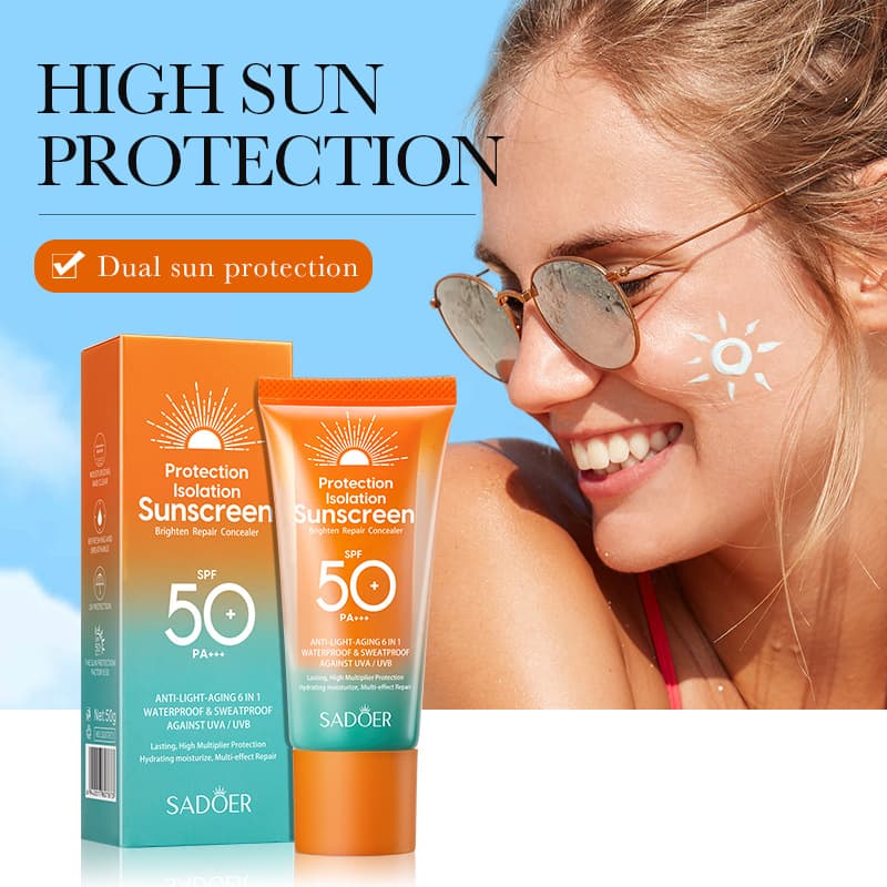 SADOER (Cross-border trading), multifunctional revitalizing sun protection cream, UF-protection 2