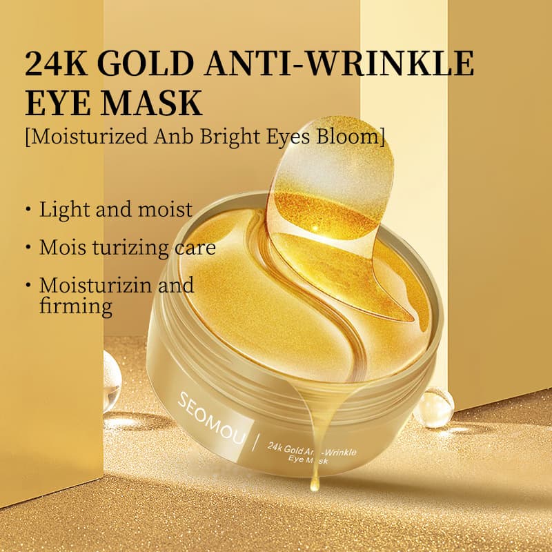 (Cross-border trading), golden moisturizing eyes mask, eyes patch, against dark circles under the eyes, 60 pieces 3