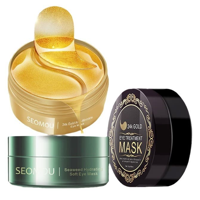 (Cross-border trading), golden moisturizing eyes mask, eyes patch, against dark circles under the eyes, 60 pieces 5