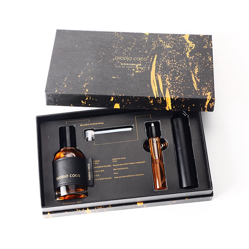 (Cross-border trading), (Wholesale), fashionable women's perfume, fresh set with a light fragrance, gift box, long lasting light fragrance 5