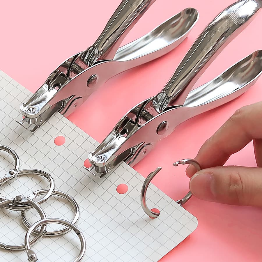 Hole puncher, round cards, stationery for documents, DIY, tear-off sheet 3