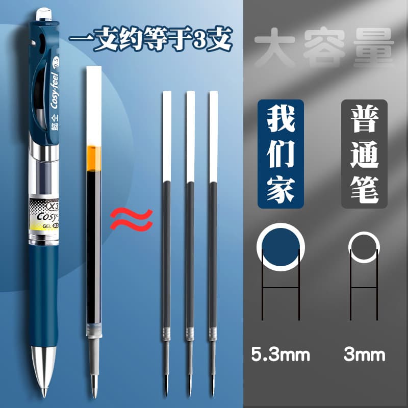 Black blue rollerball pen for students 4