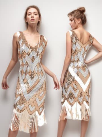 Retro sexy dress, V-neckline, graduation party 3