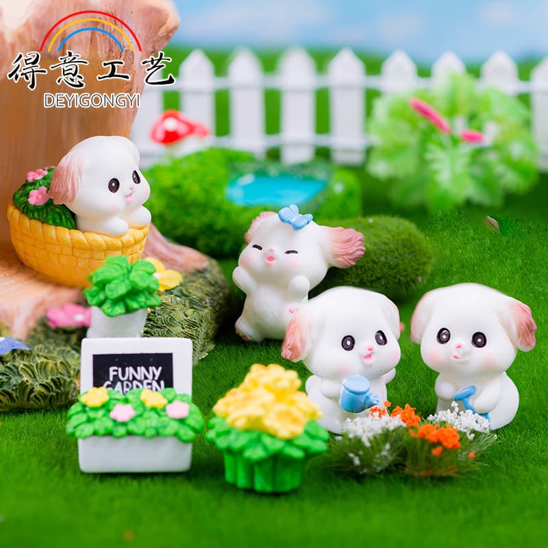 Micro landscape, table minifigure with accessories, home decor