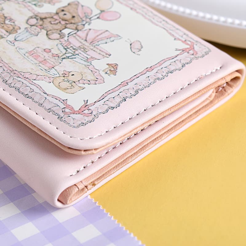 (Wholesale), brand cartoon wallet, cute genuine short bag, city style 3