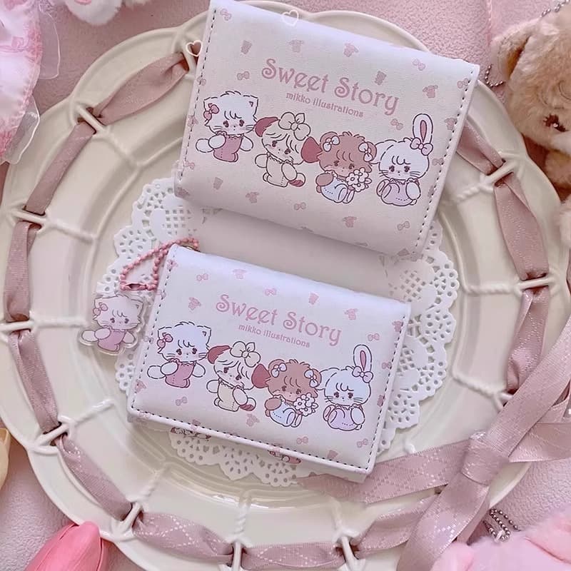 (Wholesale), brand cartoon wallet, cute genuine short bag, city style 4