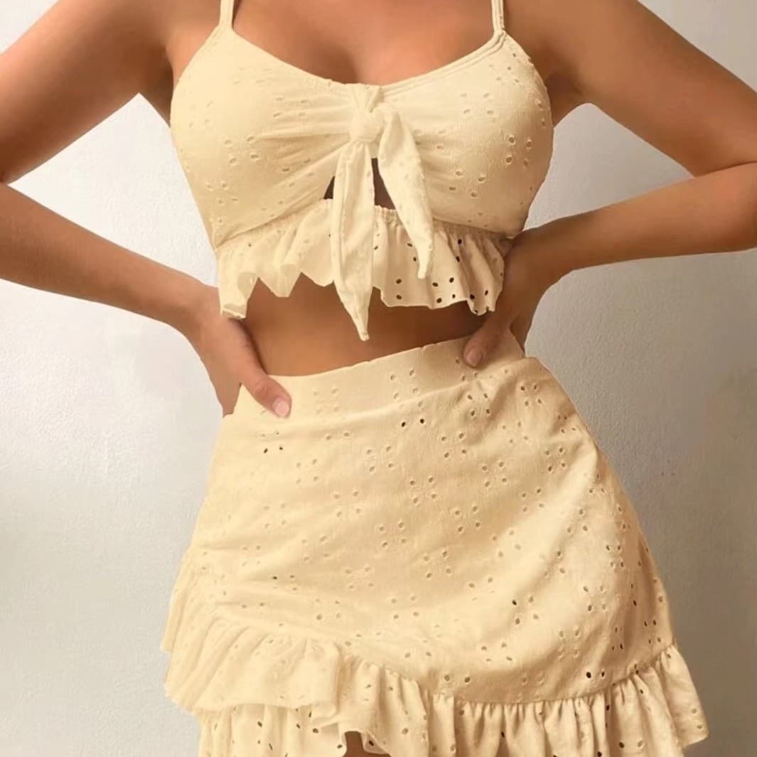 Swimwear, split set, sexy cloth, 3 piece set, hip-accented 4