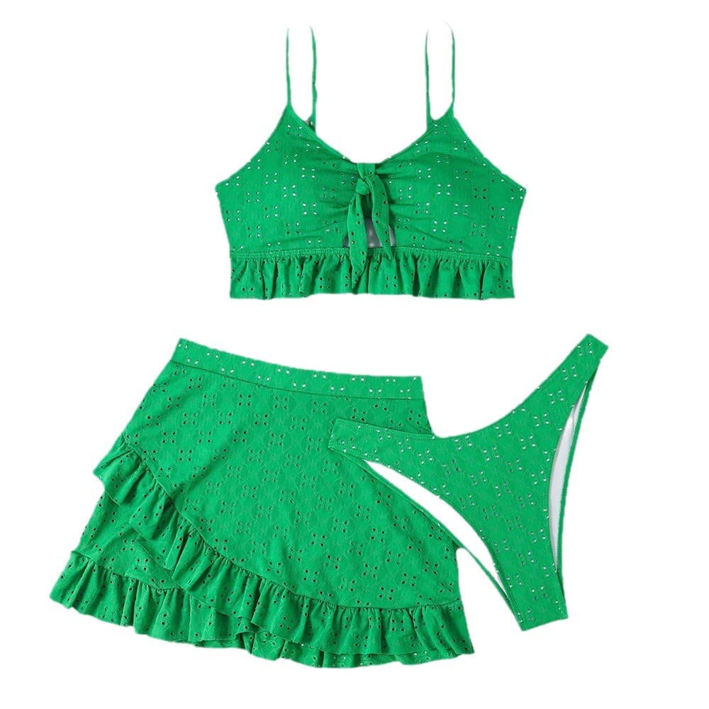 Swimwear, split set, sexy cloth, 3 piece set, hip-accented 5