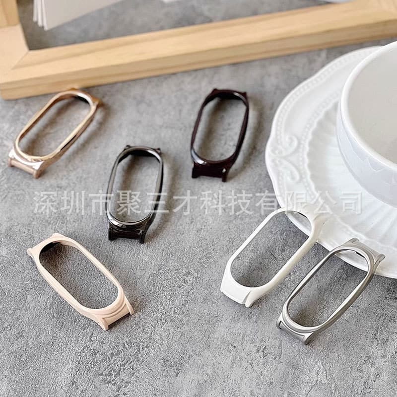Suitable for Xiaomi bracelet 10/9/9pro case 8/7 frame metal connector connector Redmi watch protective cover