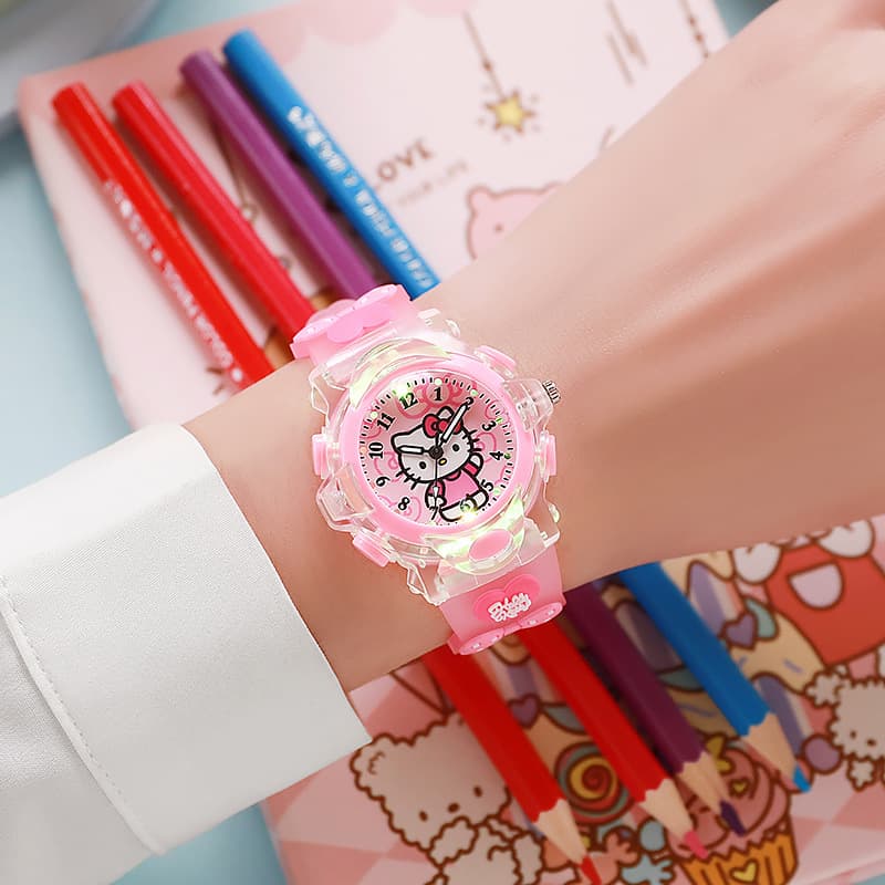 (Wholesale), (Cross-border trading), silicone cartoon children's watch, lamp 3