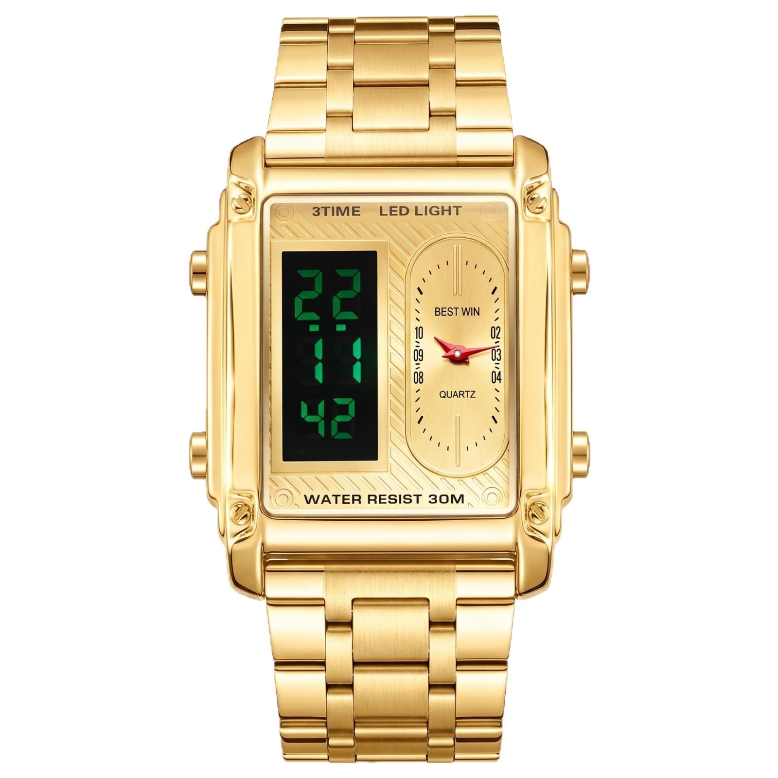 (Cross-border trading), electronic men's square fashionable men's watch, Switzerland 5