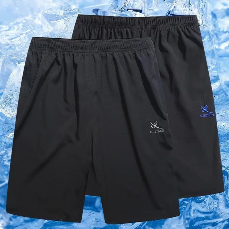 Summer sports shorts for leisure, black quick dry trousers 3