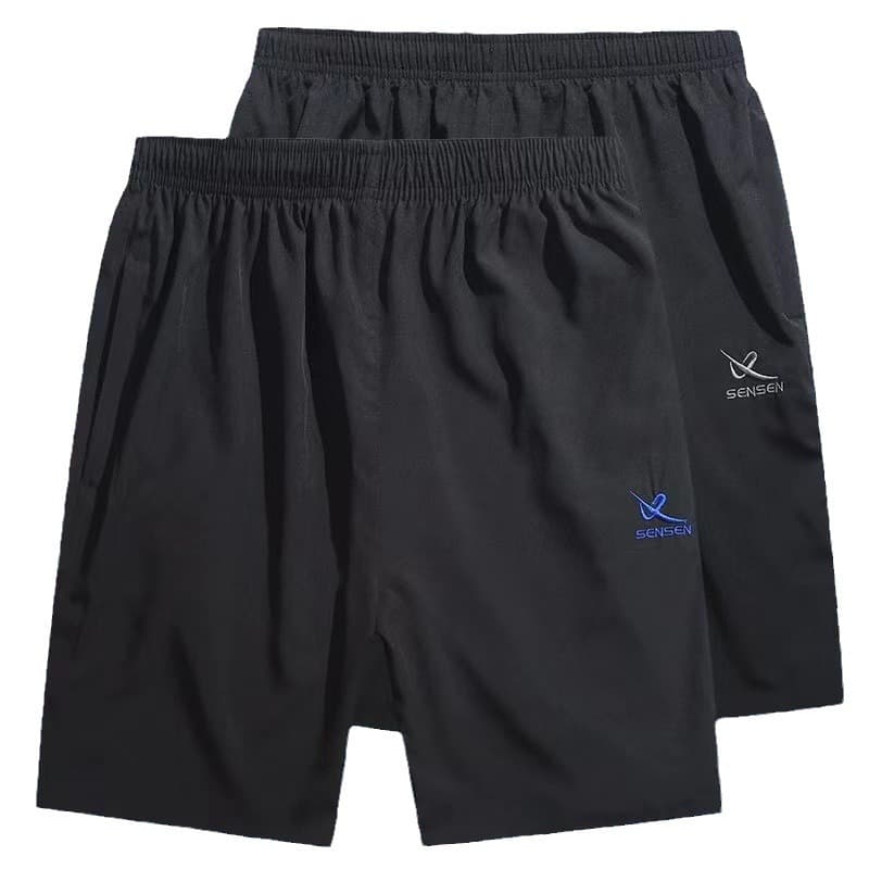 Summer sports shorts for leisure, black quick dry trousers 5
