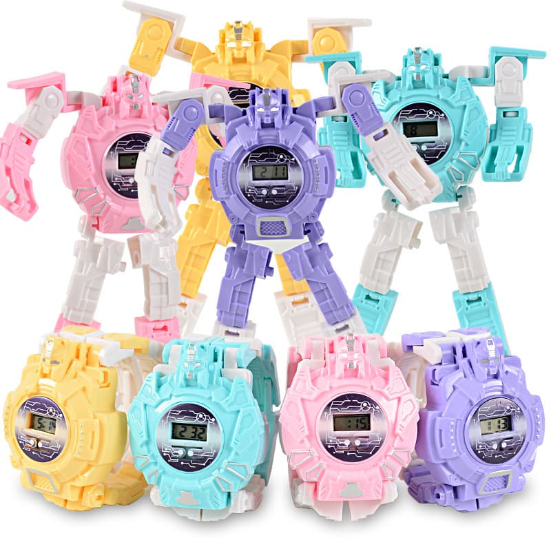 (Cross-border trading), creative watch, transformer, electronic robot, cartoon children's toy, Birthday gift 5