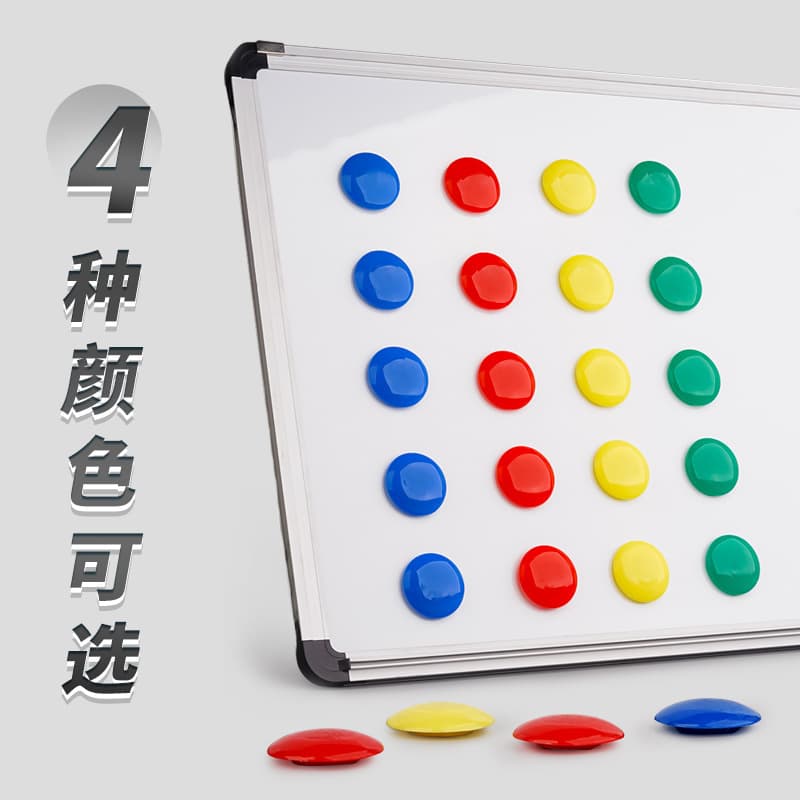 Round fridge magnet, digital magnetic powerful small board, training 3