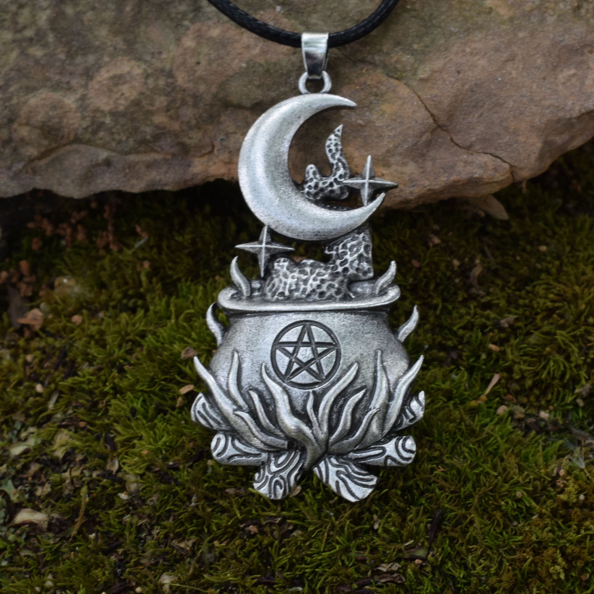 Gothic March Goddess Witch Jewelry Necklace - Handcrafted pieces display mystery and elegance 4