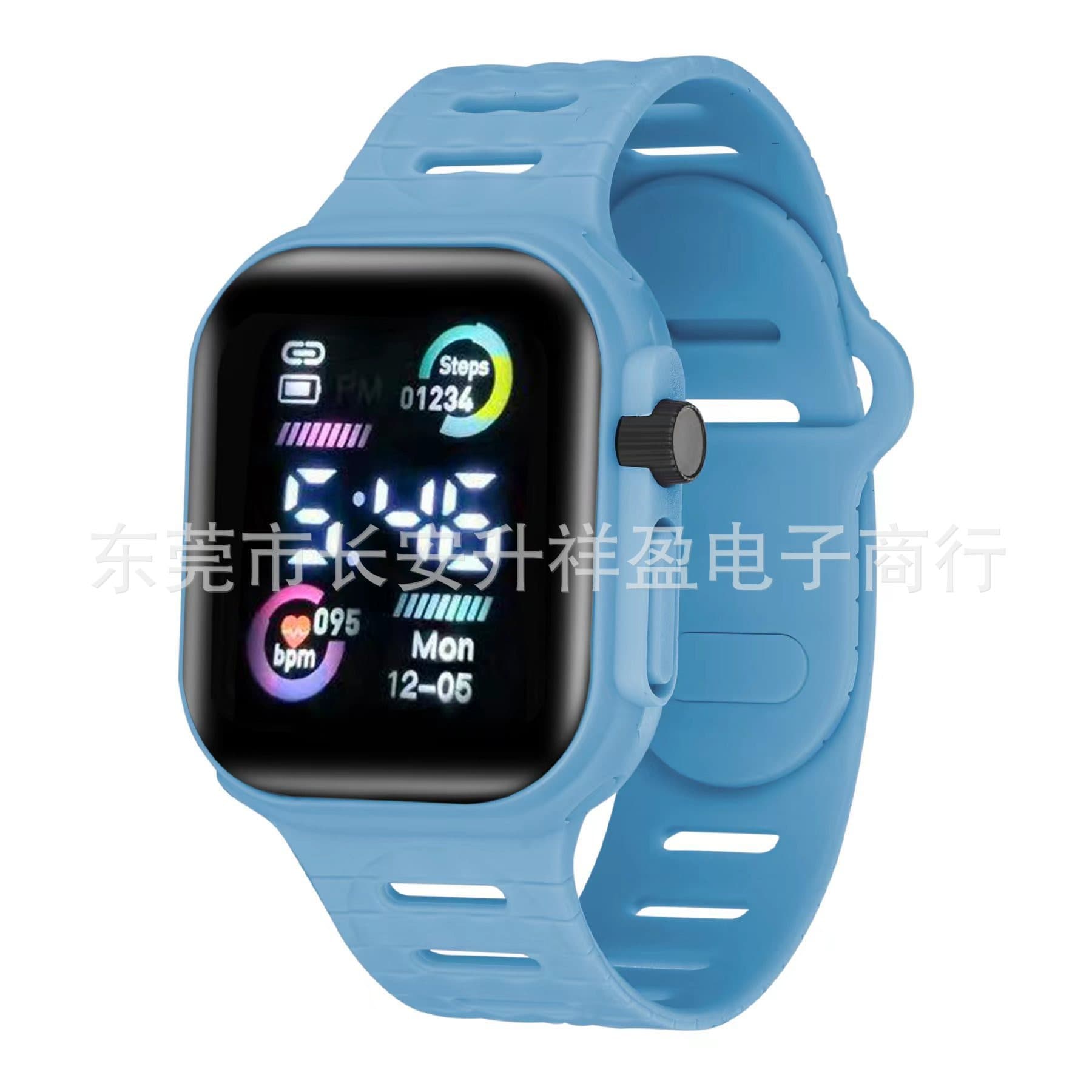 Universal children's electronic square fashionable digital watch for men and women, city style, Birthday gift 5