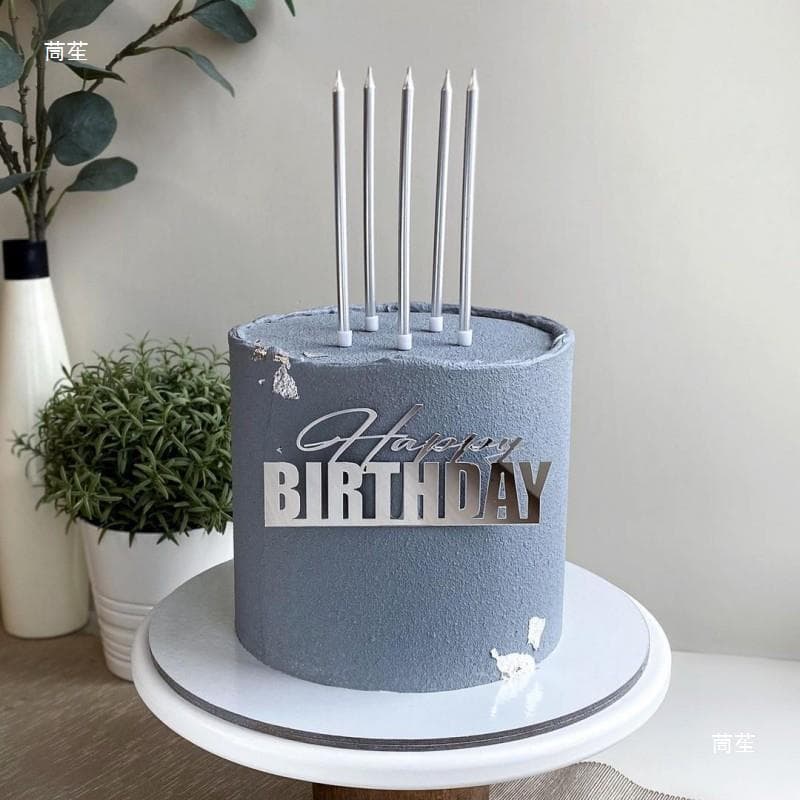 [Wind Happy Birthday Cake Side Acrylic Decoration] 3