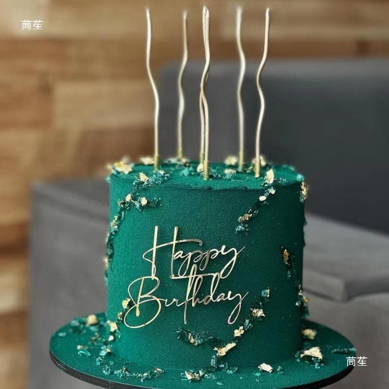 [Wind Happy Birthday Cake Side Acrylic Decoration] 4