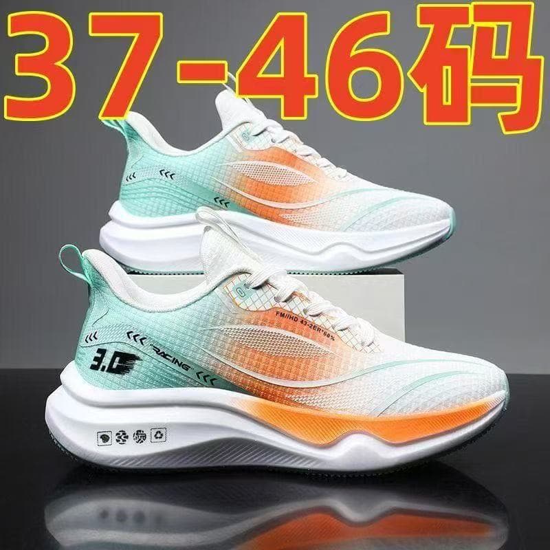 Men's breathable running sneakers, fashionable casual footwear with shoelaces, plus size, soft sole, spring 2025 collection, city style 2
