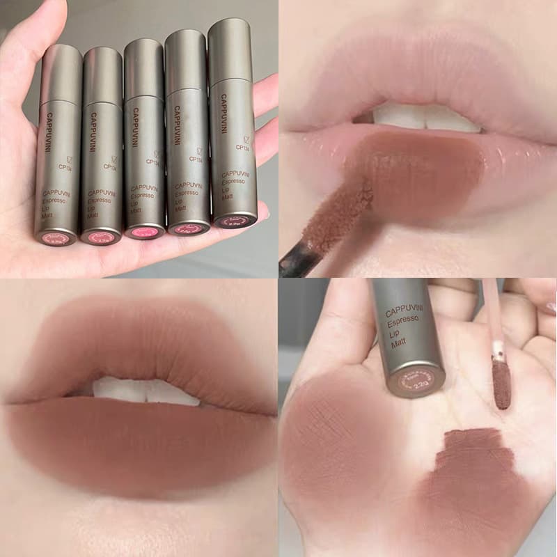 Concentrated lip gloss, matte demi-season lip balm, makeup primer, lipstick