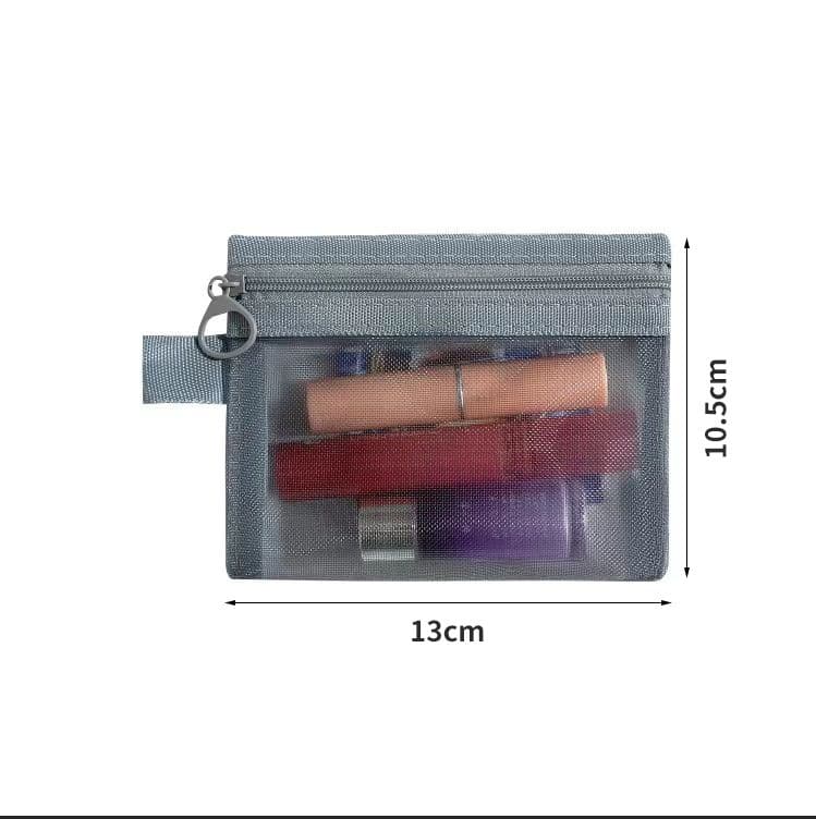 Transparent cosmetic storage bag, lipstick for skin care, storage system, universal handheld cosmetic bag for traveling 7