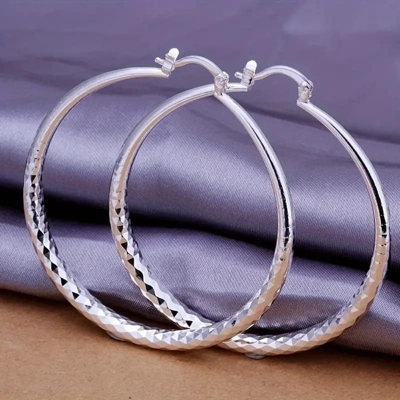 Copper earrings Copper silver -plated jewelry and elegant luxurious women's daily party personality decoration 2