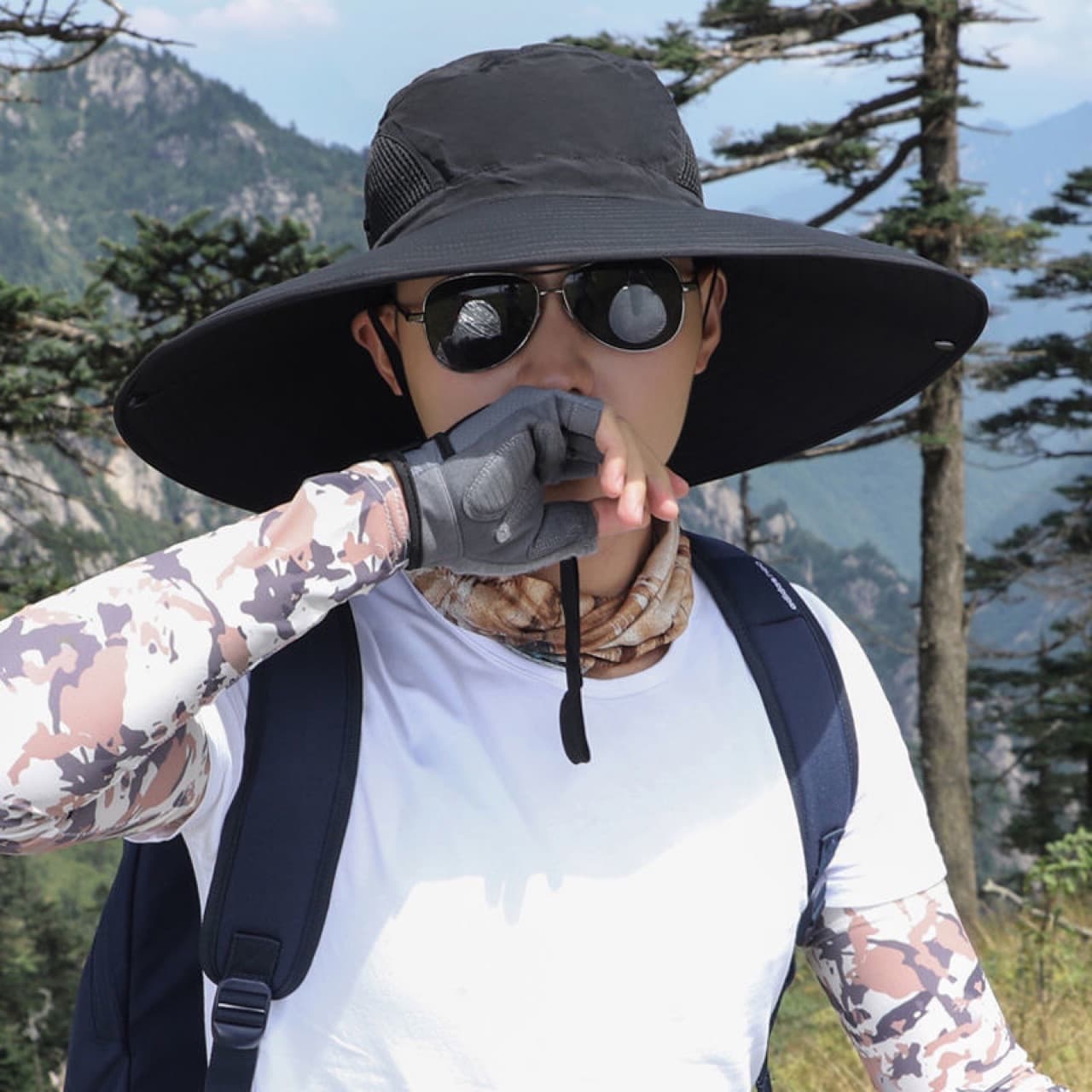 Summer travel climbing sun hat solar-powered, sun protection 2